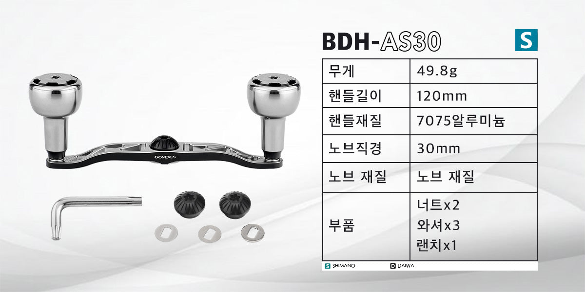 고멕서스 세일러 베이트릴 더블핸들 120mm BDH-AS30